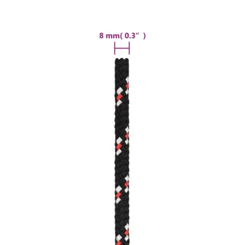 Boat Rope Black 8mm 25M Polypropylene - Image 6