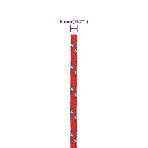 Boat Rope Red 6mm 25M Polypropylene - Image 6
