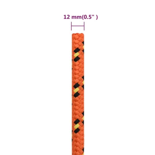Boat Rope Orange 12mm 50M Polypropylene - Image 6