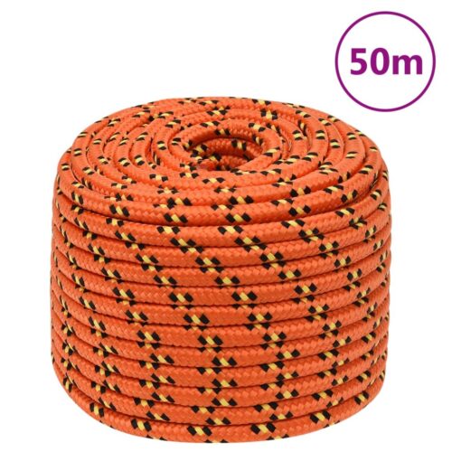 Boat Rope Orange 12mm 50M Polypropylene - Image 7