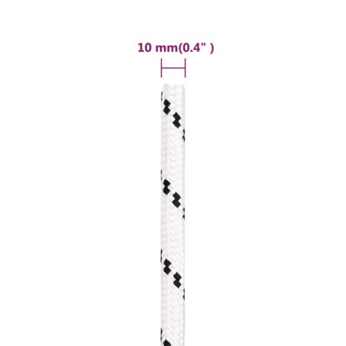 White Poly Rope 10mm 100M Polyester - Image 6