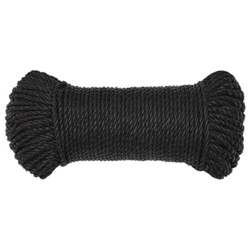 Black Poly Rope 8mm 50M Polypropylene - Image 3