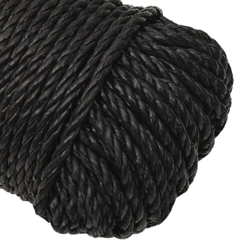 Black Poly Rope 8mm 50M Polypropylene - Image 4