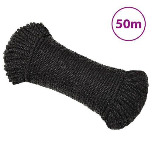 Black Poly Rope 8mm 50M Polypropylene - Image 7