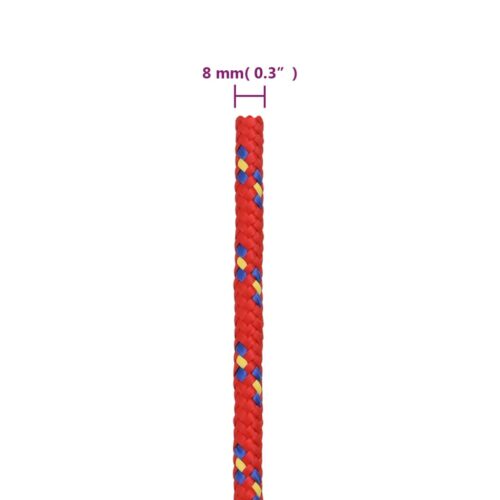 Boat Rope Red 8mm 25M Polypropylene - Image 6