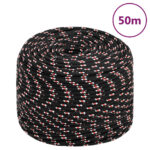 Boat Rope Black 6mm 50M Polypropylene