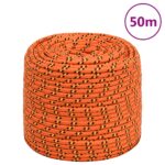 Boat Rope Orange 8mm 50M Polypropylene