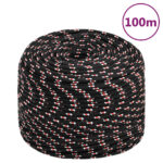 Boat Rope Black 10mm 100M Polypropylene