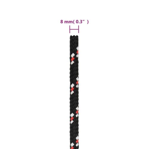 Boat Rope Black 8mm 50M Polypropylene - Image 6