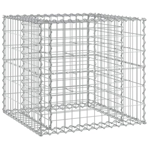 Garden Bench with Gabion Basket Impregnated Wood Pine - Image 5