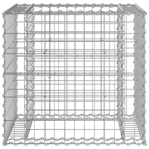 Garden Bench with Gabion Basket Impregnated Wood Pine - Image 6