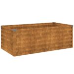 Raised Garden Bed 100x50x36cm Corten Steel