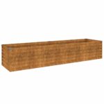 Raised Garden Bed 194x50x36cm Corten Steel