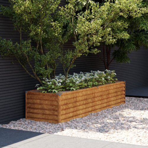 Raised Garden Bed 194x50x36cm Corten Steel - Image 2