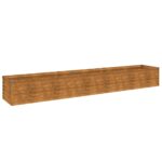 Raised Garden Bed 291x50x36cm Corten Steel