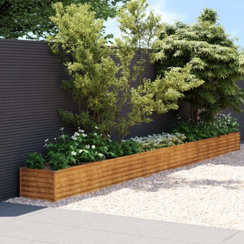 Raised Garden Bed 580x50x36cm Corten Steel - Image 2