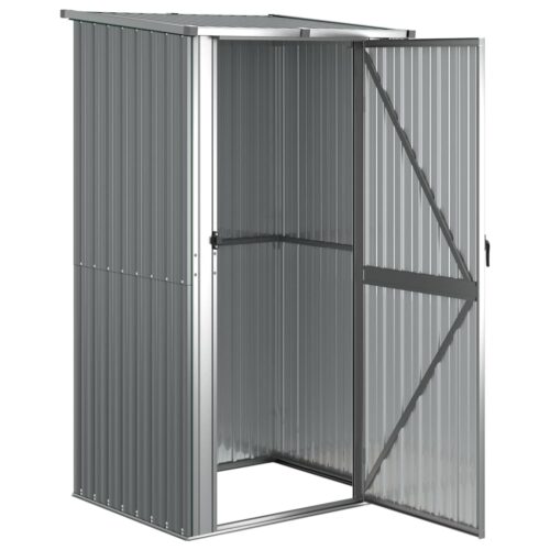 Garden Shed Grey 118.5x97x209.5cm Galvanised Steel - Image 3