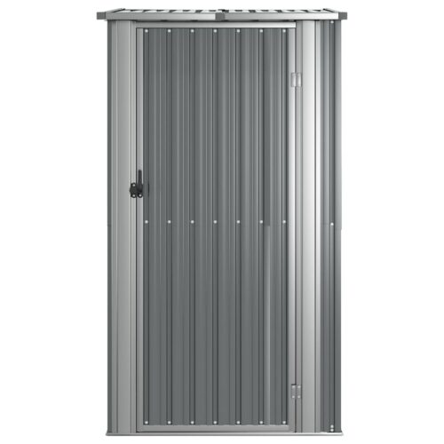 Garden Shed Grey 118.5x97x209.5cm Galvanised Steel - Image 4