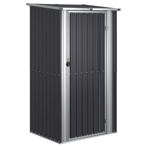 Garden Shed Anthracite 118.5x97x209.5cm Galvanised Steel