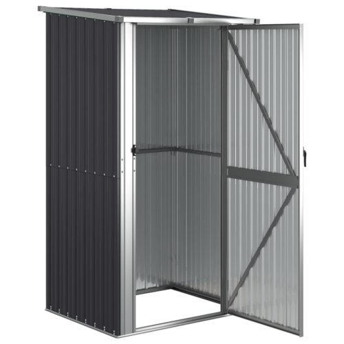 Garden Shed Anthracite 118.5x97x209.5cm Galvanised Steel - Image 3
