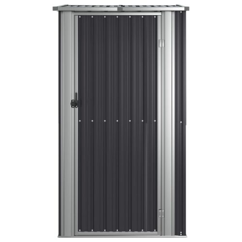 Garden Shed Anthracite 118.5x97x209.5cm Galvanised Steel - Image 4