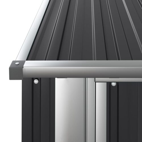Garden Shed Anthracite 180.5x97x209.5cm Galvanised Steel - Image 5