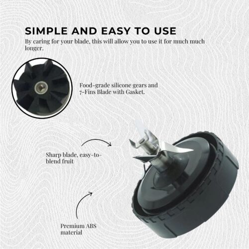 For Nutri Ninja Extractor Blade 7 Fin Connection Replacement Blender Parts - Image 8