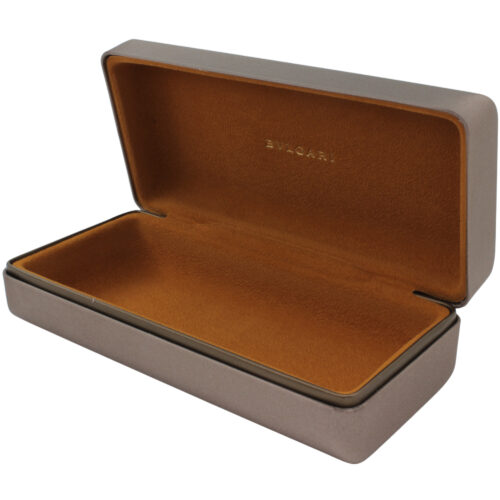 BVLGARI Vintage Eyewear Case Gold Clamshell Italian Designer Large Sunglasses - Image 2