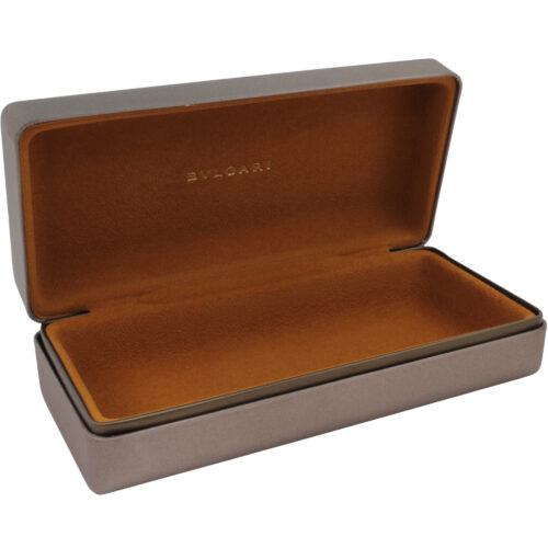 BVLGARI Vintage Eyewear Case Gold Clamshell Italian Designer Large Sunglasses - Image 3