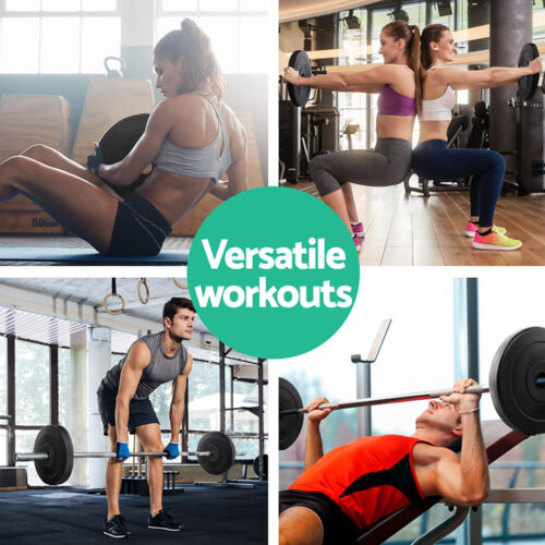 Everfit 50kg Barbell Weight Plates Standard Home Gym Press Fitness Exercise - Image 4