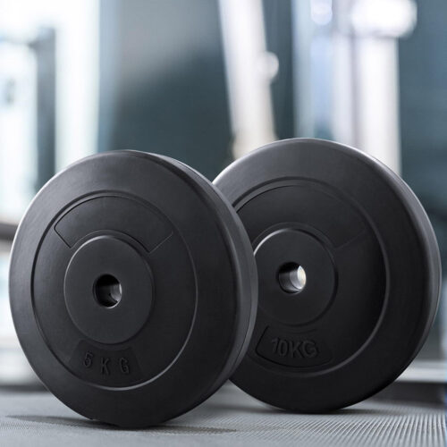 Everfit 50kg Barbell Weight Plates Standard Home Gym Press Fitness Exercise - Image 6