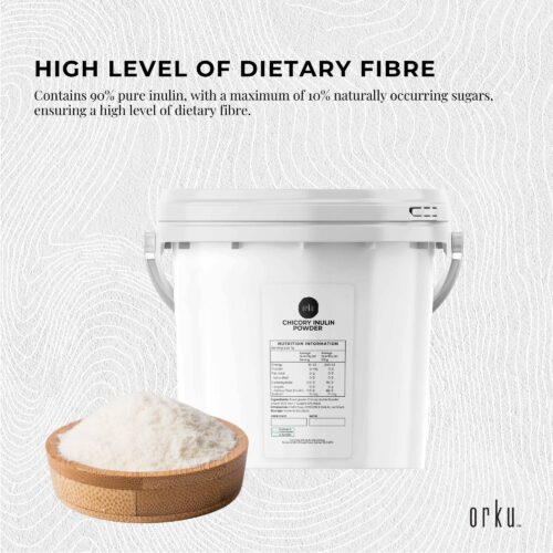 Orku 3.5Kg Chicory Root Inulin Powder Tub Unflavoured Natural Prebiotic Fibre - Image 2