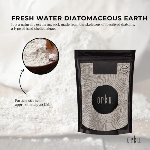 2Kg Organic Fine Diatomaceous Earth Food Grade Fossil Shell Flour Powder - Image 3