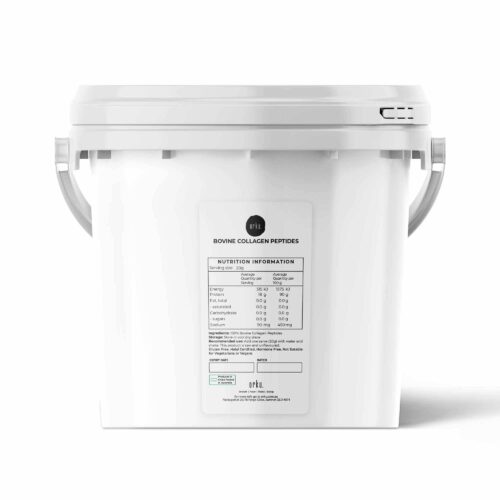 2.5Kg Collagen Powder Bucket Bovine Protein Peptide Supplement Unflavoured