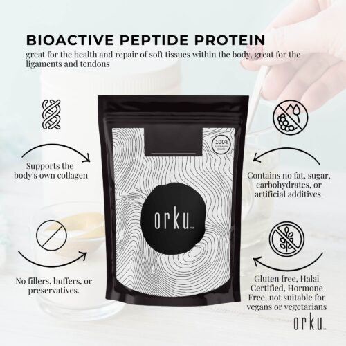 1Kg Collagen Powder Bovine Hydrolysate Protein Peptide Supplement Unflavoured - Image 3