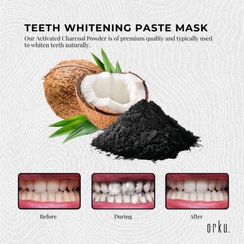 Orku 400g Activated Carbon Powder Coconut Charcoal Bucket Water Filtration - Image 4