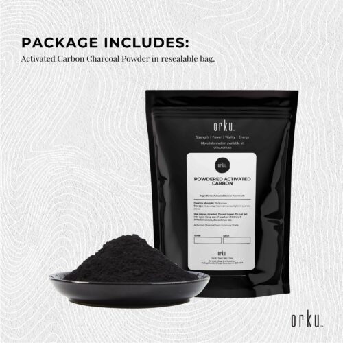 Orku 10g Activated Carbon Powder Coconut Charcoal Water Filtration - Image 2