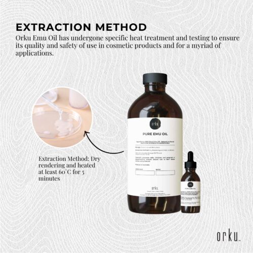 Orku 1L Pure Emu Oil Bonus 25ml Bottle Australian Dromaius Novaehollandiae - Image 4