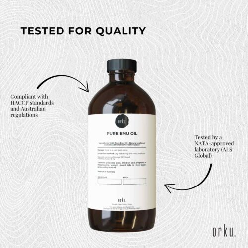 Orku 1L Pure Emu Oil Natural Undiluted Australian Dromaius Novaehollandiae - Image 5