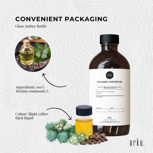 1.5L Organic Castor Oil Hexane Free Cold Pressed Anti Oxidant Skin Hair Care - Image 4