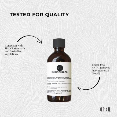 Orku 100ml Pure Emu Oil Natural Undiluted Australian Dromaius Novaehollandiae - Image 5