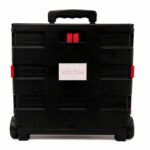 Foldable Shopping Cart Portable Collapsible Wheeled Folding Trolley Crate