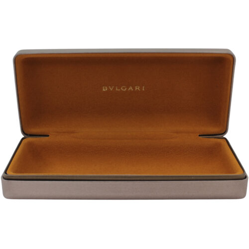 BVLGARI Vintage Eyewear Case Gold Clamshell Italian Designer Small Sunglasses - Image 6