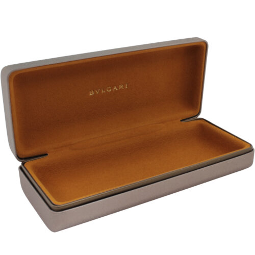BVLGARI Vintage Eyewear Case Gold Clamshell Italian Designer Small Sunglasses - Image 8
