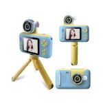 Kids HD Digital Camera Blue Children's Selfie Photo Video 2.4 Inch Screen