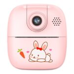 Kids Rechargeable Instant Print Camera Pink Digital Thermal Photo Video MP3