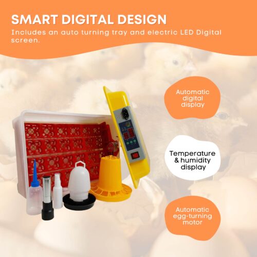 Electric 24 Egg Incubator Accessories Hatching Eggs Chicken Quail Duck - Image 2