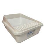 High Back Cat Litter Tray Large Pet Fresh Clean Kitten Toilet Box