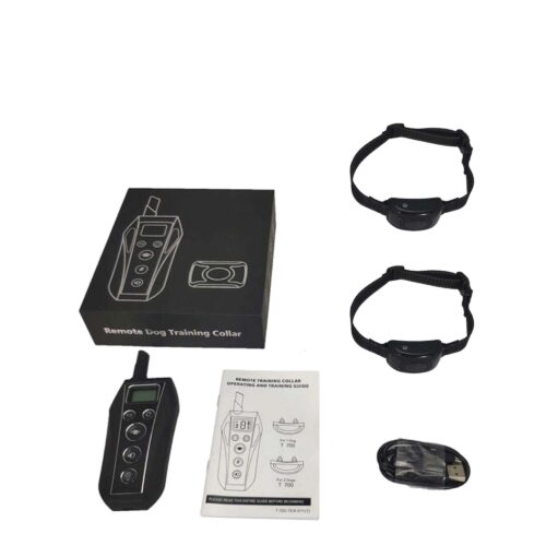Dog Bark Collar 2x 600m Range Receivers Vibration IPX7 Waterproof Training Aid - Image 13