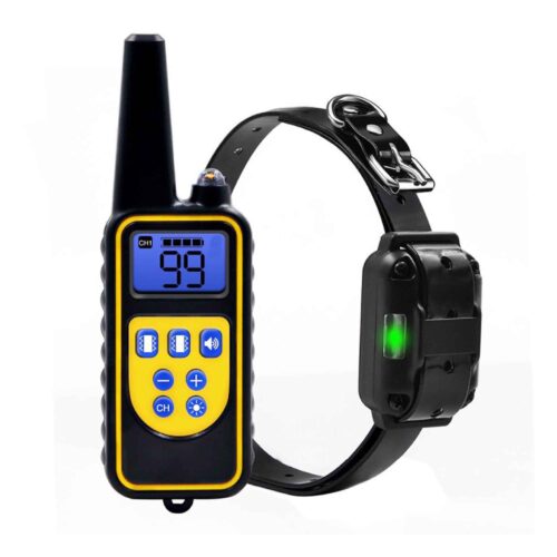 Dog Bark Collar 1x 800m Range Receiver Vibration Sound Light Training Device - Image 2